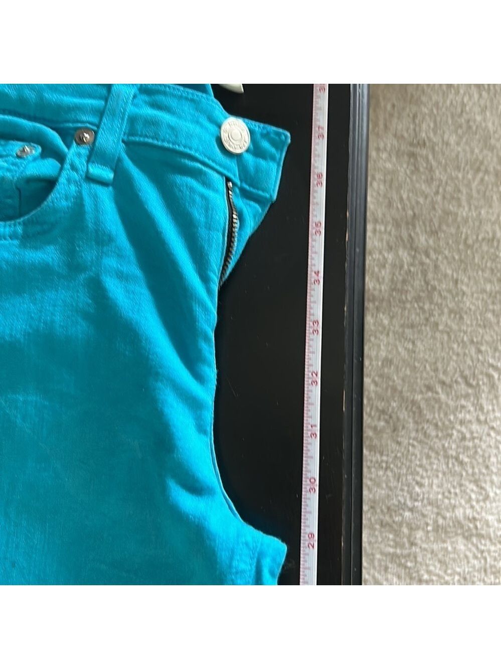 Rag & Bone turquoise jeans skinny - Picture 5 of 6